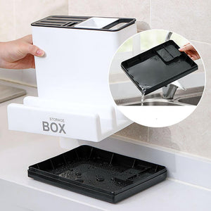 Mixrion Kitchen Tableware & Knife Storage Rack – Plastic Holder