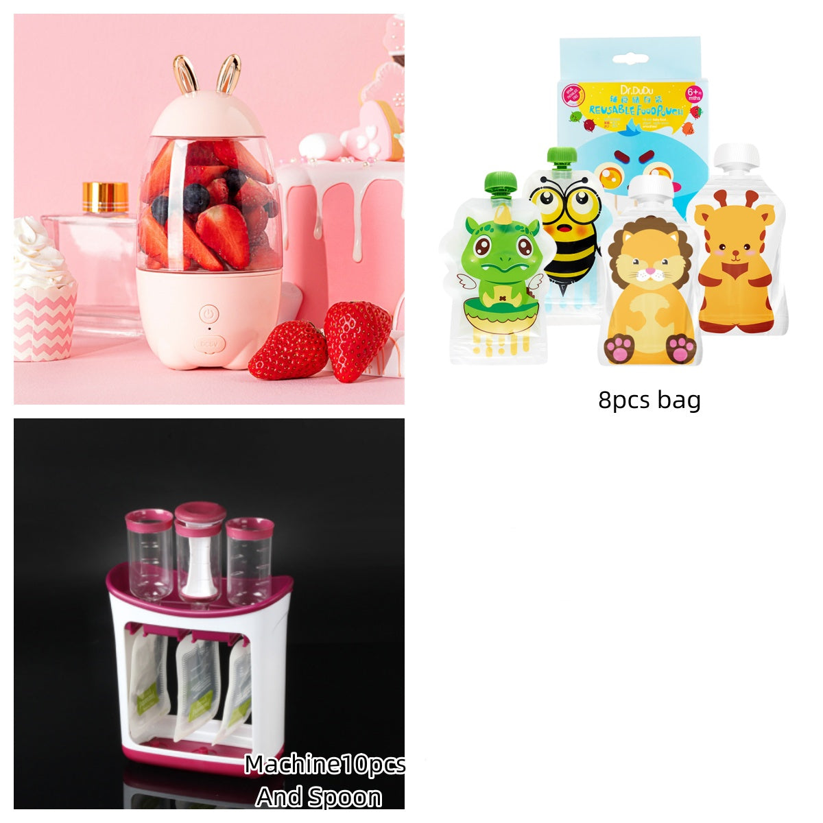 Cute Portable Electric Blender – Juicer for Home & Office